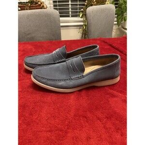 NEW Flag Ltd Men’s Size 13M Shoes Moccasins Leather Penny Loafers Blue Ocean